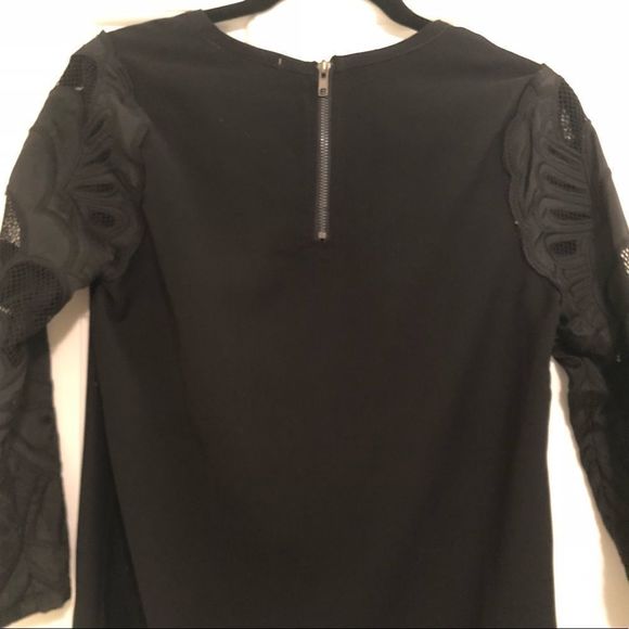 NWT Piperlime Lace Sleeve Black Dress - Picture 8 of 8